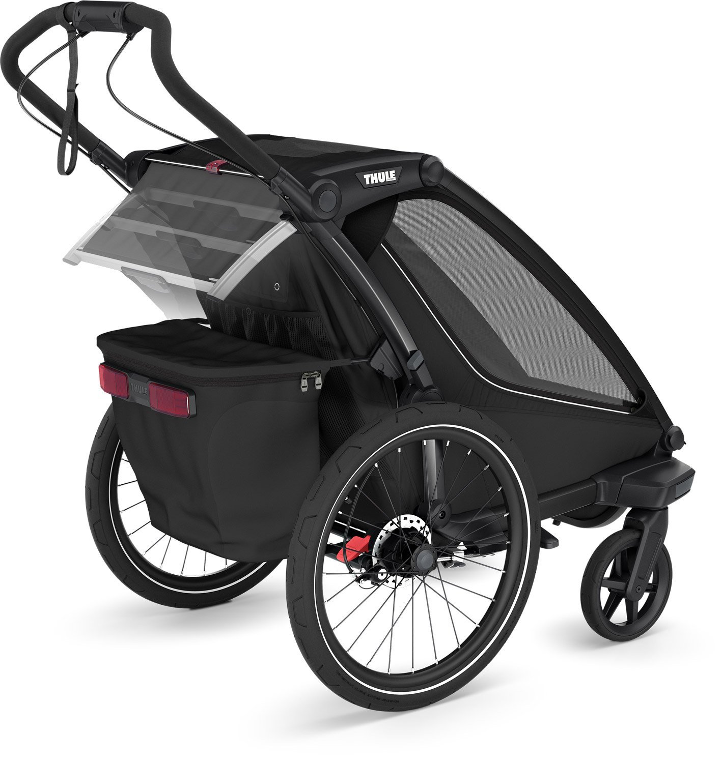 Remorque de vélo Thule pour 1 Enfant – Chariot Sport 2 Single – noir