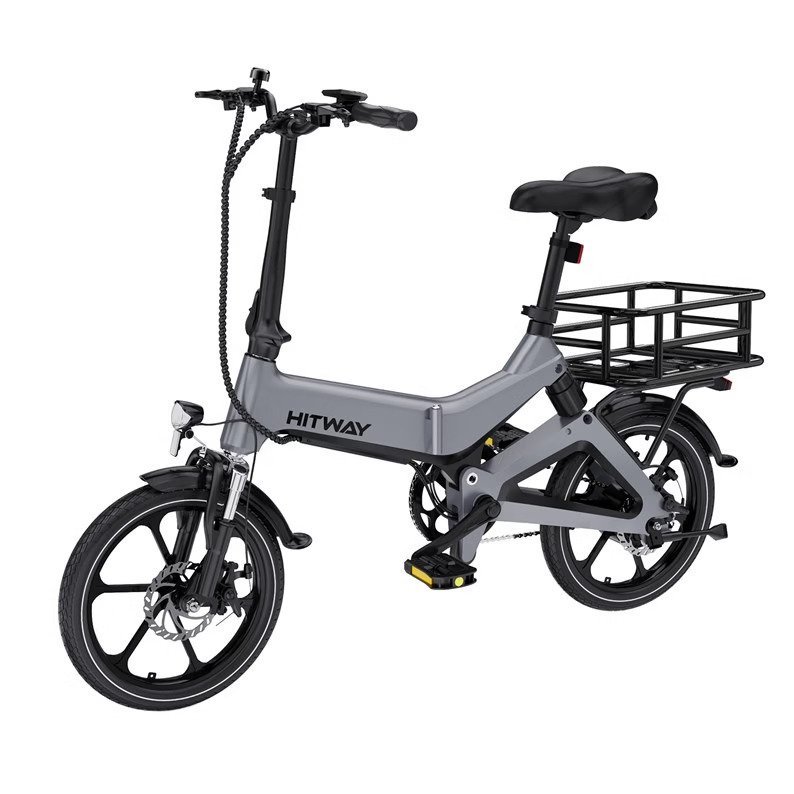 Vélo à assistance électrique pliant Hitway BK2 16″ avec panier