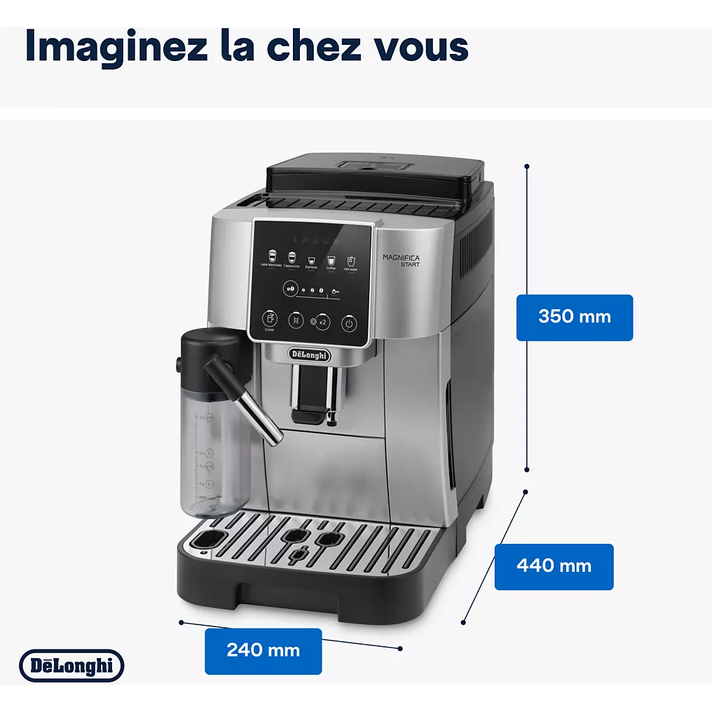 Expresso Broyeur DELONGHI FEB22.82.SB Magnifica Start Argent