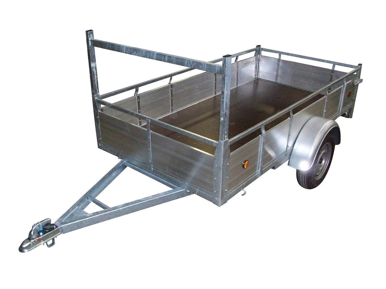 Remorque 200×125 cm aluminium simple essieu