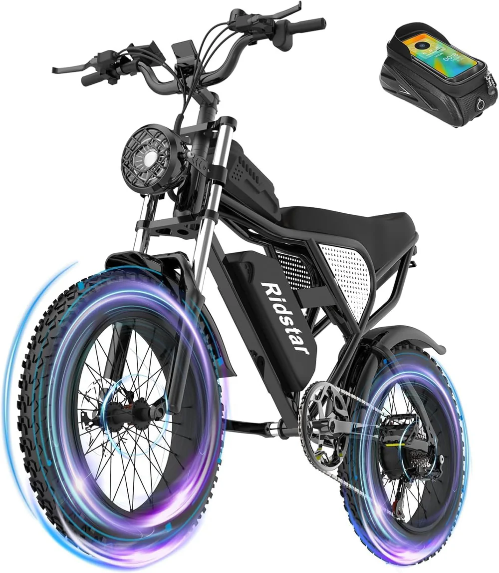 Ridstar Q20 1500W 48V 20AH gros pneu vélo électrique