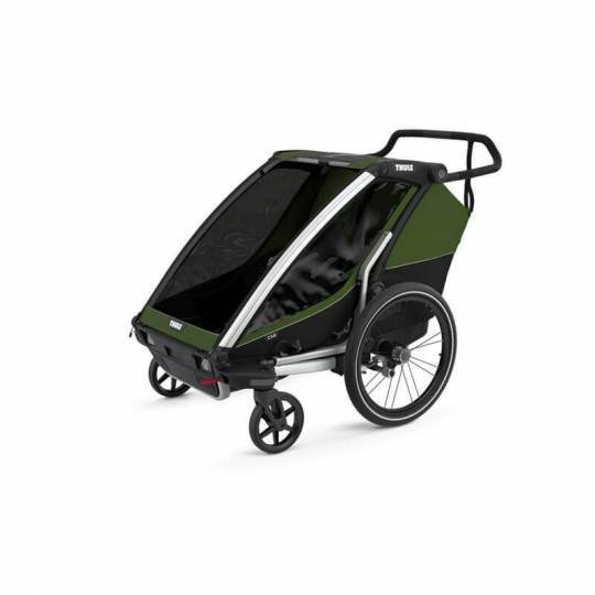 Chariot thule cab 2	Remorque Vélo pour 2 Enfants – cypress vert